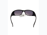 Women's Classic Amber Black Smoke Lenses Sunglasses w/ Rhinestone Accents