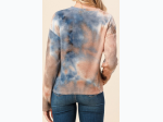Junior's Brushed Waffle Tie Dye Long Sleeve Top - 2 Color Options