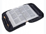 Embassy™ Black Solid Genuine Leather Bible Cover