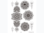 Flower Mandala Pattern Temporary Tattoo Sticker - Style LC102
