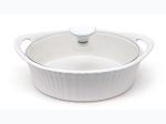CorningWare® 1.5Qt Covered Oval Casserole - French White