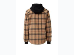 Boy's Plaid Flannel Button-Up Hooded Shirt - 2 Color Options