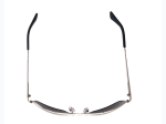 Men's Panama Jack Siver Metal Blue Tint Mirror Aviator Sunglasses