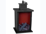 Large Flame Effect Style Lantern with Hanging Loop
