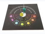7 Chakra w/ Sun & Moon Pendulum Divination Board - 8"