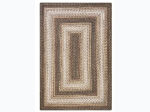 HomeSpice Decor -Ultra-Durable Braided Rectangular Rugs Collection - Indoor/Outdoor 20" X 30" - Wildwood Brown