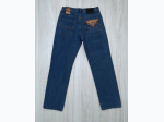 Men's Raw Denim Jeans in Medium Wash