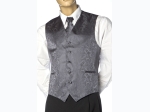 Men's Paisley Design Vest & Tie Set - 3 Color Options