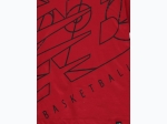 Boy's NB Basketball Fractal Logo in Red