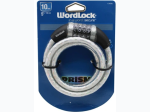 WordLock 10mm 5 Foot Resettable Steel Bike Lock - 3 Color Options