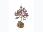 Amethyst Gemstone Copper Wire Tree - 160ct Chip - 7" H