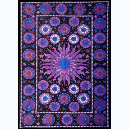 Faces Of The Sun Stars Tapestry - 7 x 4.5 ft