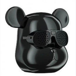 Sunglasses Robot Bear Head Wireless Bluetooth Speaker in Black