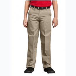 Boy's Dickies Classic Fit Straight Leg Flat Front Pants - Slightly Irregular - Closeout Special
