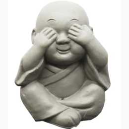 3.5" Decorative Happy Buddha See No Evil Statue