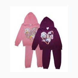 GIRLS PINK "Love" Screen Hooded Pull Over Jogset - 2 Color Options