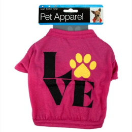 Small Dog Printed Novelty Shirt - LOVE - 2 Colors