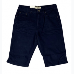 Men's Navy Slim Fit Denim Shorts