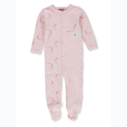 Newborn Moon & Star Splice Coverall in Pink - SIZE 3/6 Months