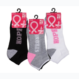 BCA Inspirational Worded Cushioned Low-Cut Socks - 3 Color Options