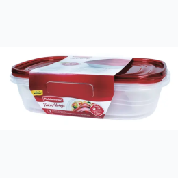 Rubbermaid Takealongs Large Rectangular Food Storage Container - 2 Pack