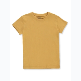 Girl's Cookie Brand Solid Crew Neck T-Shirt in Oak Bluss