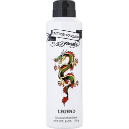 Men's Ed Hardy Tattoo Parlour LEGEND Deodorant Spray for Men - 6 oz