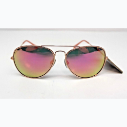 Foster Grant SURGE Rose Gold Aviator Pink Mirrored Sunglasses