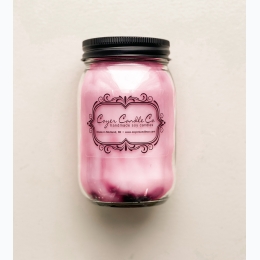 Coyer Mason Jar Swirled Soy Candle - Strawberry Cupcake - 16 oz