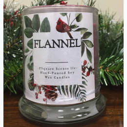 Holiday Hand Poured Soy Jar Candle - Flannel