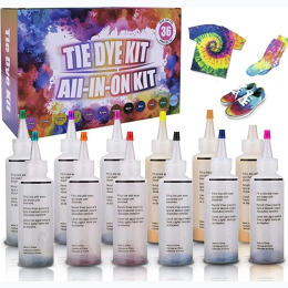 Kids & Adults - Tie Dye Kit - 12 Colors – Fabric Dye Art Kit