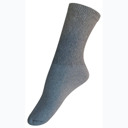 Men's Diabetic Sock 3 Pack In Grey Size 9 - 11