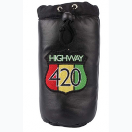 Highway 420 Genuine Leather Pipe Storage Bag