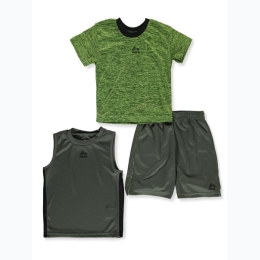 Infant Boy 3pc RBX Tee, Tank & Shorts Set in Green