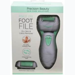 Precision Beauty White and Green Power Pro Battery Powered Foot File
