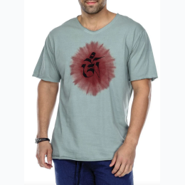 Men's T-ShirtTie Dye "Om" Print - 2 Color Options