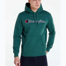Adult Champion Black/Red Logo Hoodie - 4 Color Options - Store Closeout