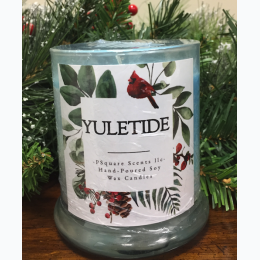 Holiday Hand Poured Soy Jar Candle - Yuletide