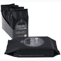 Celavi 30ct Charcoal Make-Up Remover Towelettes