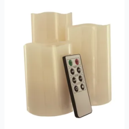Vanilla Scented Flameless Color Changing Candles Set with Remote