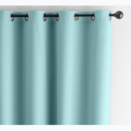 1 Panel - Grand Palace Hotel Grommet Curtains - 54" X 84" - Aqua