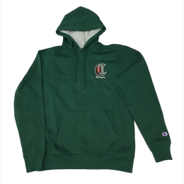 Men's Champion Hoodie With Large Back Logo - In Green