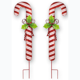 Metal Candy Cane Stakes