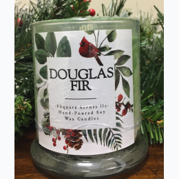 Holiday Hand Poured Soy Jar Candle - Douglas Fir