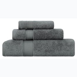 3 Piece Towel Set - Grey