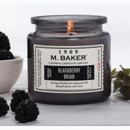 14 oz M. Baker Soy Wax Scented Jar Candle - Blackberry Briar