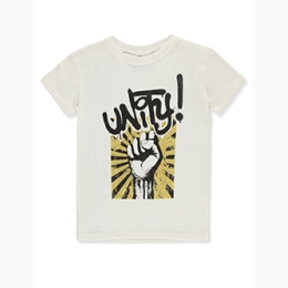 Boy's "Unity" T-shirt in White by Brooklyn Vertical