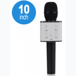 Karaoke Microphone Portable Handheld Bluetooth Speaker KTV (Black)