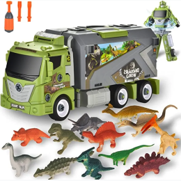 3 in 1 Dinosaurs Transport Truck – Transforms into Robot
