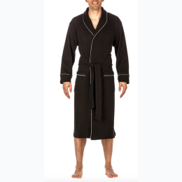 Men's Premium Waffle Knit Thermal Robe - 2 Color Options